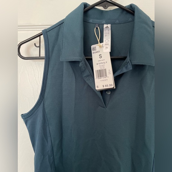 Adidas sleeveless golf polo (S) - Picture 6 of 15